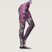 Lila Leiterplattenplatine Leggings (Rechts)