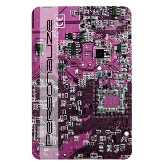 Lila Leiterplattenplatine Magnet (Vertikal)