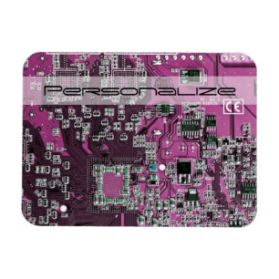 Lila Leiterplattenplatine Magnet