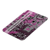Lila Leiterplattenplatine Magnet (Linke Seite)