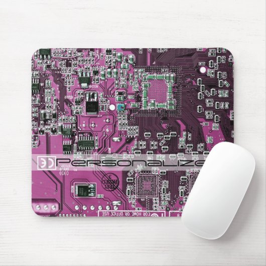 Lila Leiterplattenplatine Mousepad (Mit Mouse)