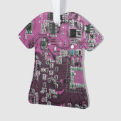 Lila Leiterplattenplatine Ornament (Vorderseite)