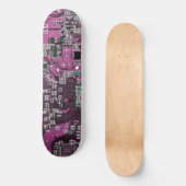 Lila Leiterplattenplatine Skateboard (Vorderseite)