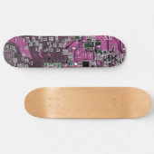 Lila Leiterplattenplatine Skateboard (Horizontal)