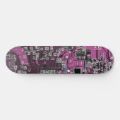 Lila Leiterplattenplatine Skateboard (Horizontal)