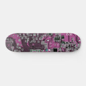 Lila Leiterplattenplatine Skateboard (Horizontal)
