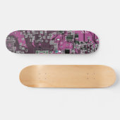 Lila Leiterplattenplatine Skateboard (Horizontal)