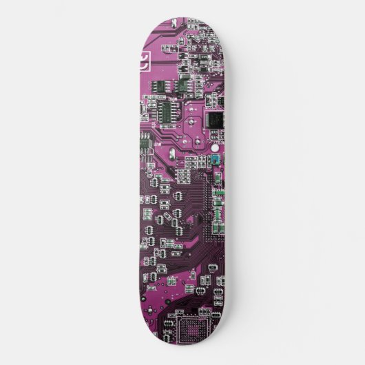 Lila Leiterplattenplatine Skateboard (Vorderseite)
