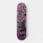 Lila Leiterplattenplatine Skateboard (Vorne)