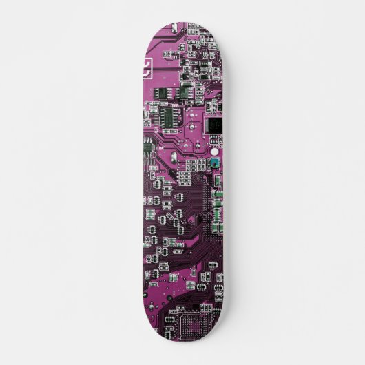 Lila Leiterplattenplatine Skateboard (Vorne)