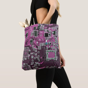 Lila Leiterplattenplatine Tasche