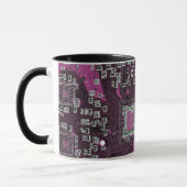 Lila Leiterplattenplatine Tasse (Links)