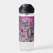 Lila Leiterplattenplatine Trinkflasche (Rückseite)