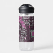 Lila Leiterplattenplatine Trinkflasche (Vorderseite)