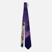 Lila Lent Sunday Crucifixe of Christ Neck Tie Krawatte (Rückseite)