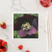 Lila Lenten Rose Ostern Blume Serviette (Beispiel)