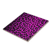 Lila Leopard-Druck Fliese (Seite)