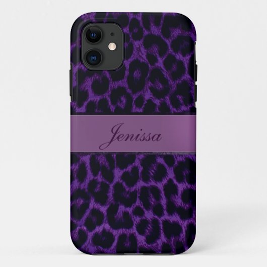 Lila Leopard-Druck iPhone 5 Kasten Case-Mate iPhone Hülle (Rückseite)