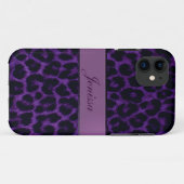 Lila Leopard-Druck iPhone 5 Kasten Case-Mate iPhone Hülle (Rückseite (Horizontal))
