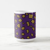 Lila Leopard-Druck-Kaffeekocher Tasse (Mittel)
