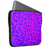 Lila Leopard-Druck-Laptop-Hülse Laptopschutzhülle (Vorne Rechts)