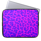 Lila Leopard-Druck-Laptop-Hülse Laptopschutzhülle (Vorderseite)