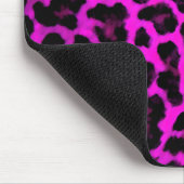 Lila Leopard-Druck Mousepad (Ecke)
