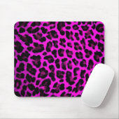Lila Leopard-Druck Mousepad (Mit Mouse)