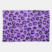 Lila Leopard-Druck-Muster Handtuch (Horizontal)