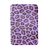 lila Leopard-Druckmuster - Wildfun Prock Badematte (Vorderseite Vertikal)
