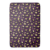Lila Leopard/Gepard-Bademantel Badematte (Vorderseite Vertikal)