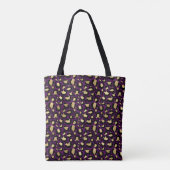 Lila Leopard/Gepard Tasche (Rückseite)