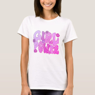 Lila Leopard Girl Power T-Shirt