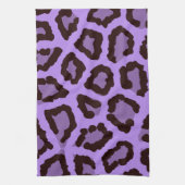 Lila Leopard Handtuch (Vertikal)
