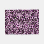 Lila Leopard-Haut-Druck Fleecedecke (Vorderseite (Horizontal))