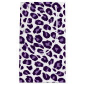 Lila Leopard Kleine Geschenktüte (Vorderseite)