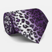 LILA LEOPARD KRAWATTE (Gerollt)