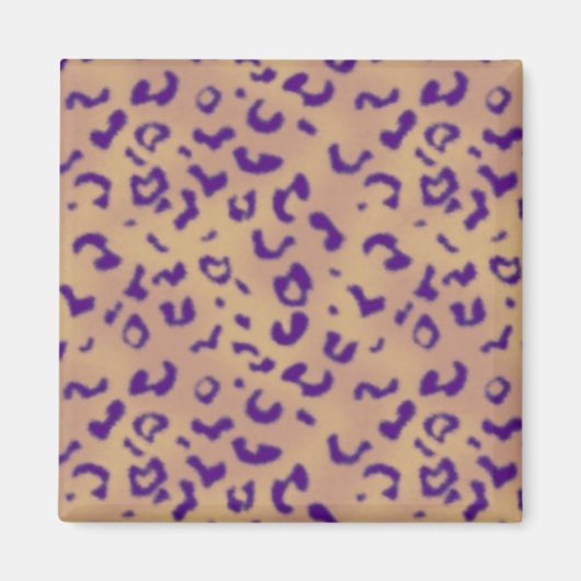 Lila Leopard Magnet (Vorne)