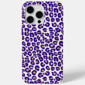 Lila Leopard-Muster Case-Mate iPhone Hülle (Rückseite)