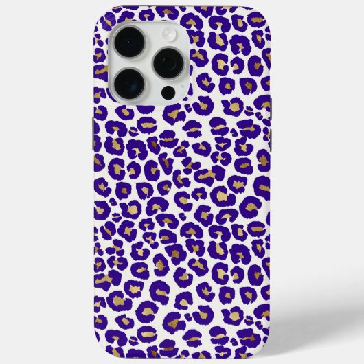 Lila Leopard-Muster Case-Mate iPhone Hülle (Rückseite)