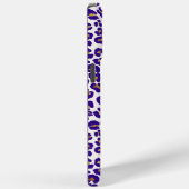 Lila Leopard-Muster Case-Mate iPhone Hülle (Rückseite / Rechts)