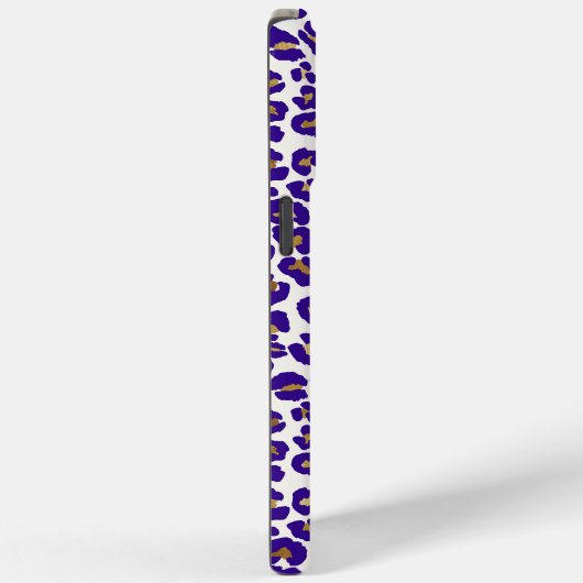 Lila Leopard-Muster Case-Mate iPhone Hülle (Rückseite / Rechts)