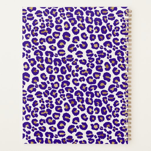 Lila Leopard-Muster Planer (Rückseite)
