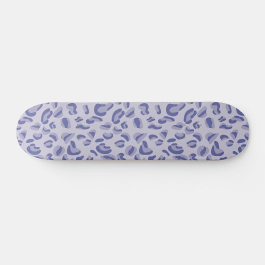 Lila Leopard-Musterdigitaler Lavendel Skateboard (Horizontal)