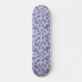 Lila Leopard-Musterdigitaler Lavendel Skateboard (Vorne)