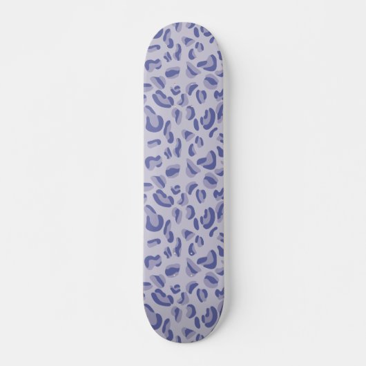 Lila Leopard-Musterdigitaler Lavendel Skateboard (Vorne)