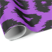 Lila Leopard-Papier Geschenkpapier (Rolleneckpunkt)