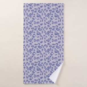 Lila Leopard Pattern Lavendel Badehandtuch