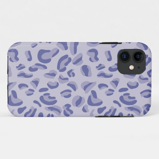 Lila Leopard Pattern Lavendel Case-Mate iPhone Hülle (Rückseite (Horizontal))