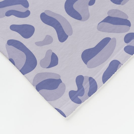 Lila Leopard Pattern Lavendel Fleecedecke (Ecke)